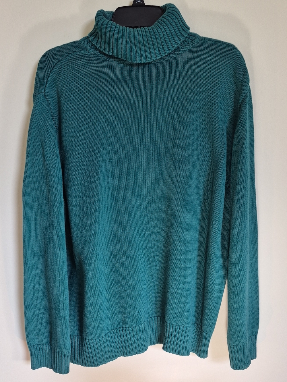 Dark Green Turtleneck Sweater - Women's Cozy Knit Size 3X
